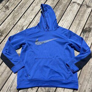 Nike Hooded Sweatshirt‎ Thermafit Blue Medium